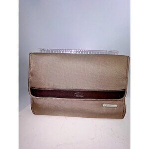 Bric’s PininFarina Hanging Bronze Tri-Fold Toiletry Bag Travel Italy 22" Leather